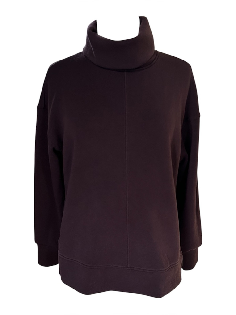 SPANX AirEssentials Turtleneck Tunic Truffle Brown Size Small Soft Lounge Cozy
